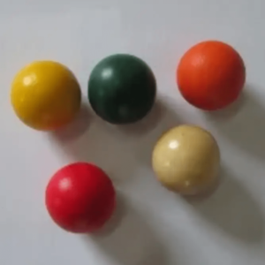 Bulk 5 Colorful Poplar wood Petanque Jacks 8g - assorted colors - CLASSIC range
